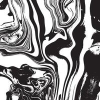 Abstract black and white marbled texture with fluid swirls and distorted lines. Ideal for backgrounds, creative prints, digital art, posters, and artistic compositions. vector