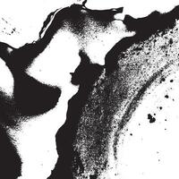 Abstract black and white texture with fluid ink flow and grainy splatter effects perfect for posters, prints, grunge artwork, modern backgrounds, and digital compositions vector