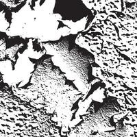 Black and white grunge background texture with cracked peeling surface and rough details perfect for posters, prints, digital art, distressed designs, and creative layouts vector
