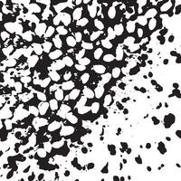 Abstract black and white splatter texture with dynamic dot patterns, ideal for backgrounds, posters, album art, apparel designs, and creative digital or print applications. vector