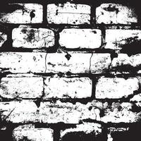 Grunge brick wall background with high contrast texture ideal for retro posters street art designs grungy overlays urban aesthetics and monochrome digital compositions vector