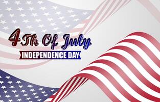 4th of July Independence Day background vector