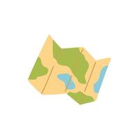 map of the world icon in flat style vector