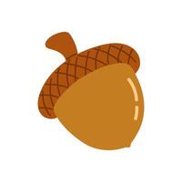 an acorn icon on a white background vector