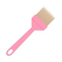 a pink brush with a handle on a white background vector