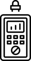 A line style icon showing force meter vector