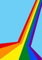 PrintColor Spectrum Abstract A vibrant, abstract depiction of a rainbow arc against a clear sky, celebrating color, optimism, and the beauty of nature. vector