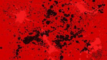 Red background with black drops scattered all over the area. vector
