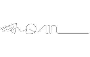 media icon set one line art vector