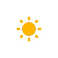 Boho Sun Symbol Full Center Style. Ideal For Summer Heat, Morning Forecasts, Weather Apps, And Solstice Signs. Soft And Warm Boho Vibe. Illustration. vector