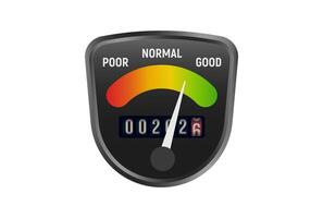 Progress Tracker With 2026 Countdown And Quality Gauge, Arrow In Green, Symbolizing Success, Performance Readiness And Business Development. Illustration. vector