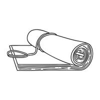 A rolledup paper loose on top of a classroom desk vector