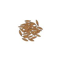 Cumin Seeds Spice vector