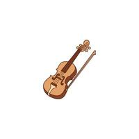 An icon depicting an Arabic Violin, also known as Kamanjah, which is a violin modified for Middle Eastern scales and playing styles. vector