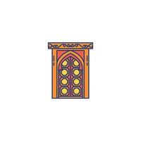 Intricate Patterned Door vector