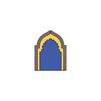 Archway with Mosaic Pattern vector