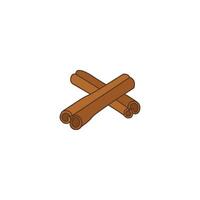 Cinnamon Sticks Spice Alternative vector