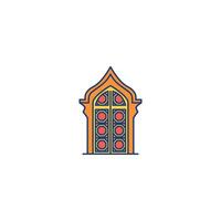 Segmented Arch Window vector