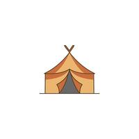 An icon depicting another style of Bedouin tent, possibly a different shape or color variation. This reinforces the nomadic culture and desert lifestyle. vector