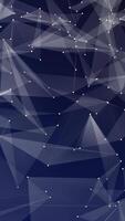 Abstract geometric mesh of interconnected points and translucent triangles on a dark blue background, symbolizing digital networks video