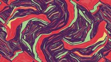 Dynamic Abstract Art, Colorful Flowing Lines and Organic Shapes video
