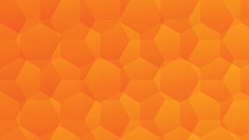 3D Abstract Geometric Beveled Orange Polygon Texture Tile Background vector