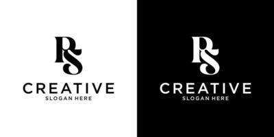 PS or SP initial letter logo design templat vector