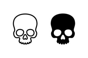 Roger symbol. Pirate scull icon. Skull icon isolated on white background. Human skull icon vector