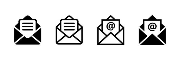 Mail, email, and envelope icon set. Envelope icon, Mail icon for web, computer and mobile app vector
