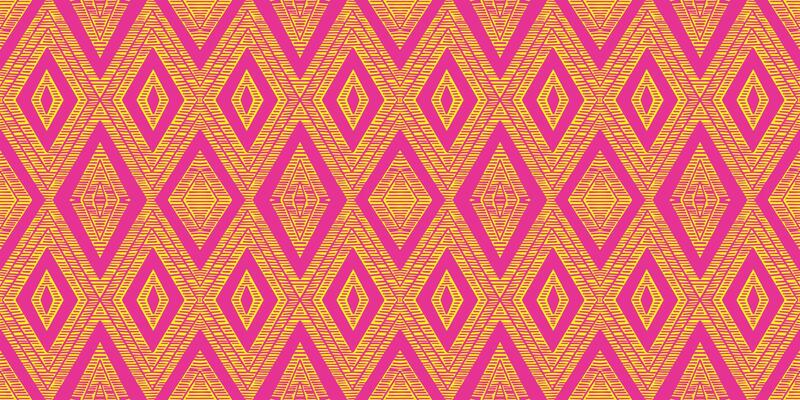 Beautiful Ikat art. The Navajo seamless colorful pattern in tribal, folk embroidery, pink Aztec geometric rhombus art ornament print.Design for carpet, wallpaper, clothing, wrapping, and fabric.