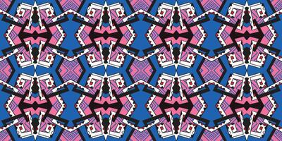 Pattern abstract. African ethnic traditional blue pink pattern. seamless beautiful Kitenge, chitenge style. fashion design in colorful. Geometric abstract motif. Ankara prints, African wax prints. vector