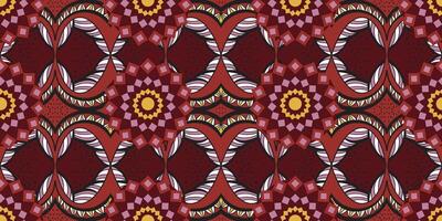 African motif ethnic traditional pattern. seamless beautiful red color. pattern for fashion. Geometric abstract motif. African wax prints. circle pattern African design. Beautiful fashion design. vector
