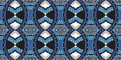 colorful geometric textile pattern design vector