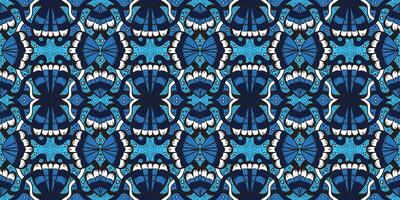 Blue butterfly pattern design vector