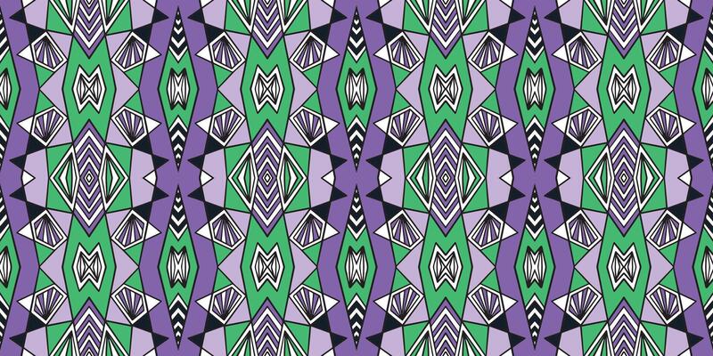 Pattern abstract. African ethnic traditional purple green pattern. seamless beautiful Kitenge, chitenge style. fashion design in colorful. Geometric abstract motif. Ankara prints, African wax prints.
