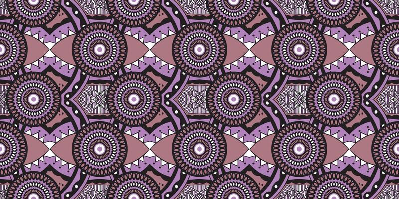 African motif ethnic traditional pattern. seamless beautiful purple color. pattern for fashion. Geometric abstract motif. African wax prints. circle pattern african design.