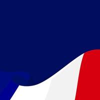 France background with copy space. Dark background with wavy French flag suitable design element for special day in France like Bastille Day and more vector