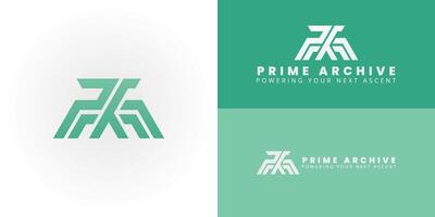 Modern PA monogram logo, dynamically crafted with upward-angled lines, is ideal for technology and fintech businesses. It represents innovation, progress, and interconnected digital solutions. vector