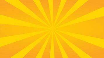 Bright yellow sunburst background with radiating rays creating vibrant energy and warmth vector