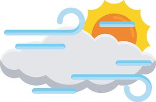 Windy Partly Cloudy vector