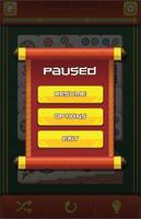 Paused game screen with options vector
