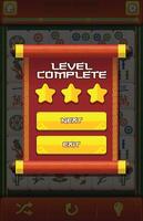 Level completion screen in game vector