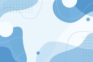 Abstract light blue background with fluid shapes and lines vector