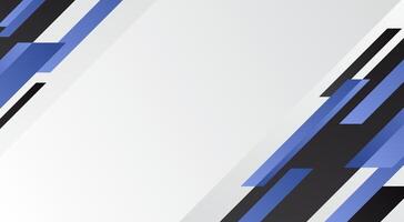 Modern tech abstract background with diagonal blue and black lines vector