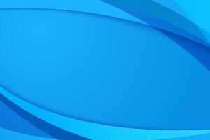 Clean blue abstract background with overlapping layers vector