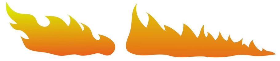Fire sign. Gradient. Danger concept or fire logo design. vector