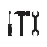 tools icon on white background illustration vector