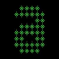 Lowercase alphabet 'a' ketupat. Ketupat is a typical Eid food made from rice wrapped in a woven coconut leaves. Ketupat comes from the island of Java and has been around since the 15th century. vector