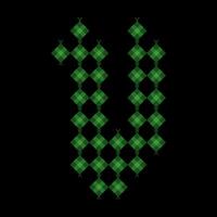 Lowercase alphabet v ketupat.Ketupat is a typical Eid food made from rice wrapped in a woven coconut leaves. Ketupat comes from the island of Java and has been around since the 15th century. vector