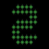 Lowercase letter z ketupat. Ketupat is a typical Eid food made from rice wrapped in a woven coconut leaves. Ketupat comes from the island of Java and has been around since the 15th century. vector